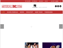 Tablet Screenshot of musicalsinc.com